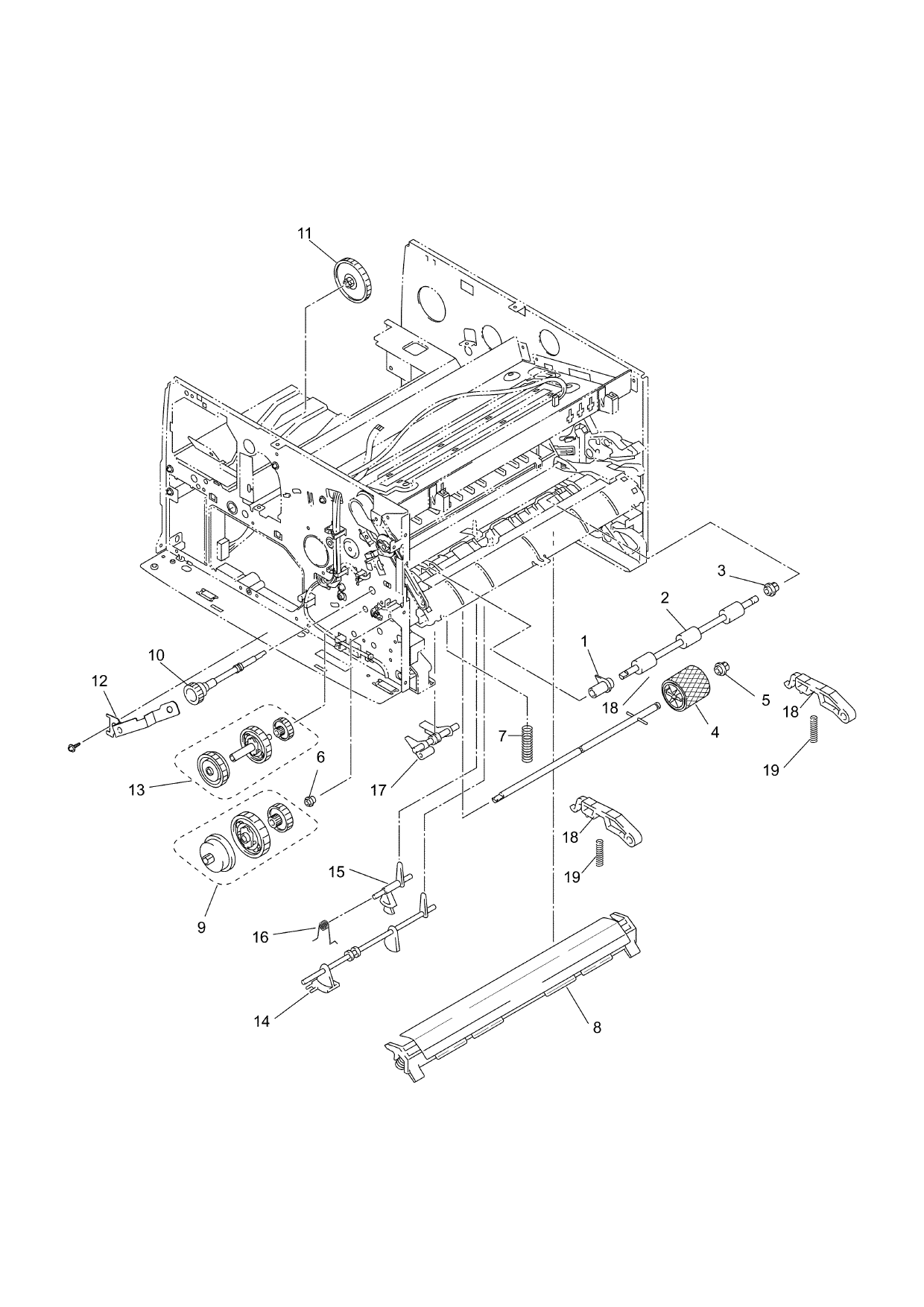 Brother MFC 9660 FAX8360 8370 Parts Reference-2